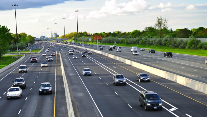 Multi-lane road