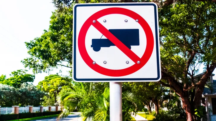 No trucks allowed