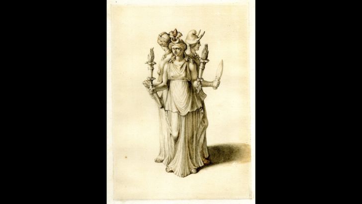 Holding two torches