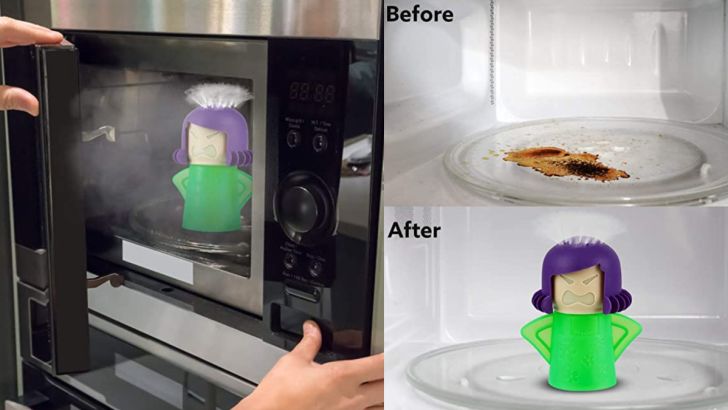 9. Make your Mama proud with a clean microwave.