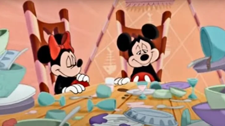 Mickey and Minnie Mouse