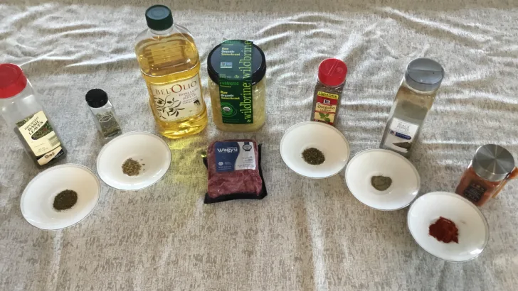 Musaka Ingredients