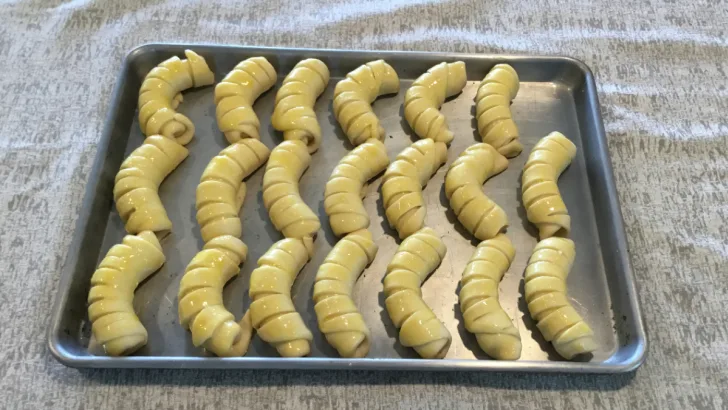 Crescent Rolls on Tray