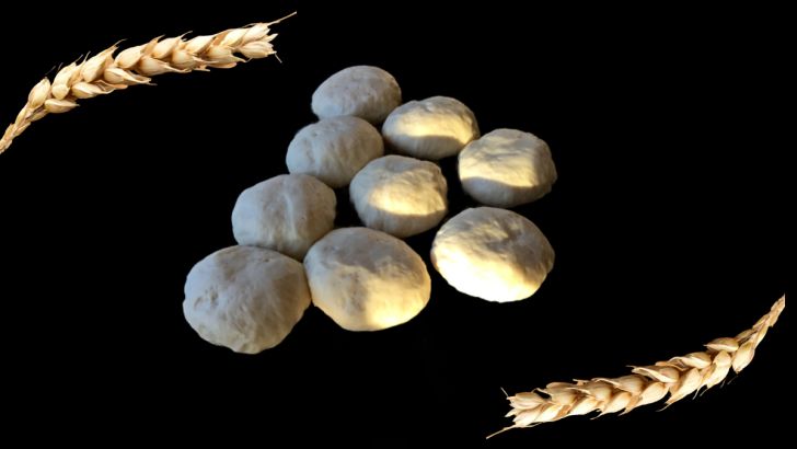 Rolled dough breadsticks